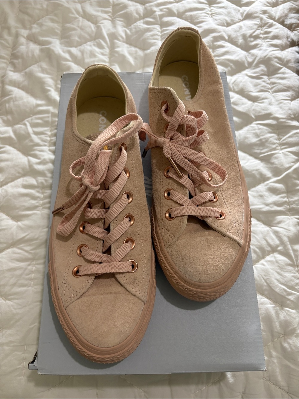 Converse Low-Top Sneakers in Rose Gold